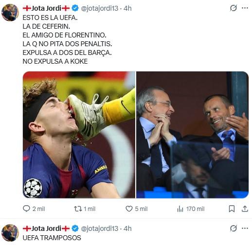 No Negreira, no party y Vergüenza; tramposos: lo que dice la prensa por la caída del Barcelona en Champions