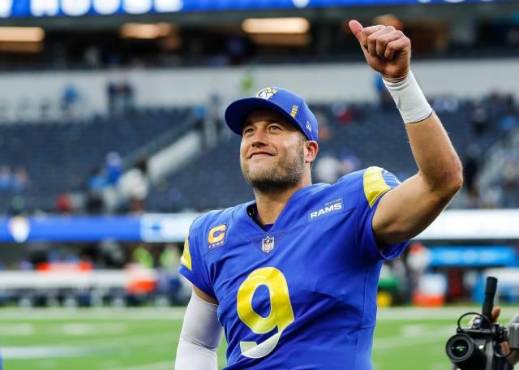 Matthew Stafford tiene 34 años y llevó a Los Angeles Rams a su quinto Super Bowl.