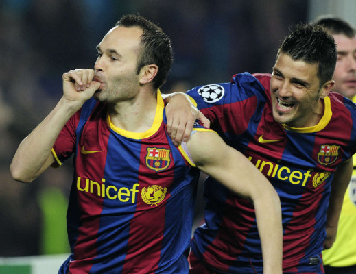 Andrés Iniesta, el mejor jugador de Europa .