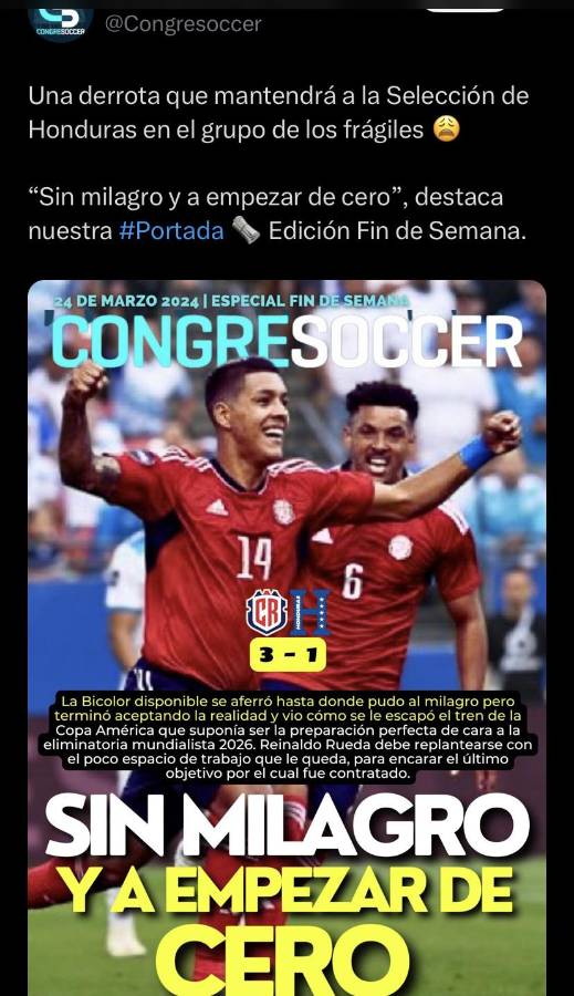 La reacción de Costly, el gran señalado de la prensa de Honduras y directivo atiza contra Rougier