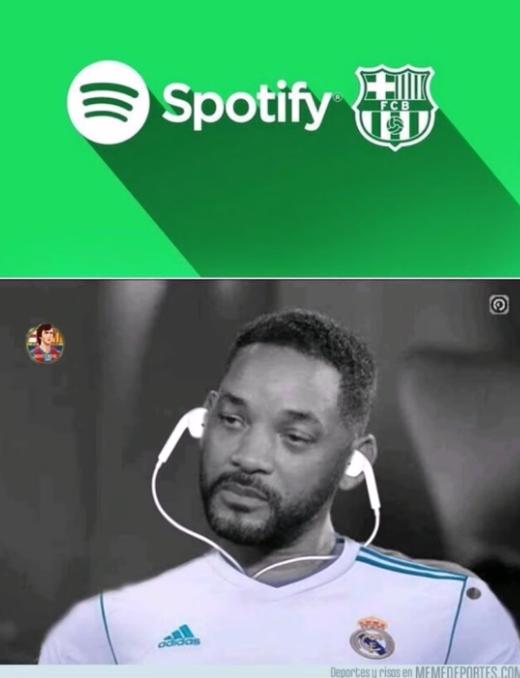 ¡Hacen pedazos a los madridistas! Los jocosos memes del acuerdo entre Barcelona y Spotify ¿Cómo será la camisa?