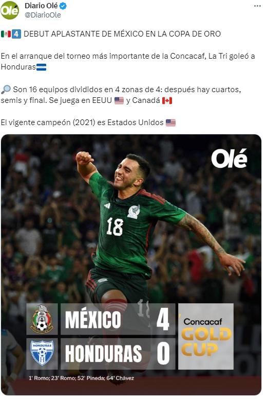 “Honduras no es parámetro”, “son una lágrima” y “no hay progreso”: La reacción de la prensa de México tras la paliza en Copa Oro