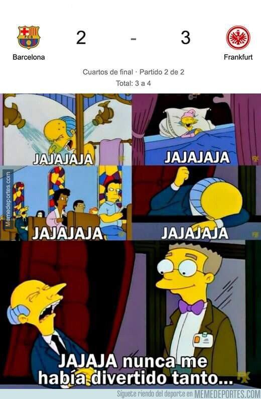 Barcelona fue eliminado de la Europa League por el Frankfurt y los memes destrozan a Xavi Hernández