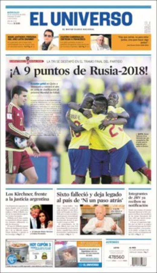 ¡CALIENTE! Las portadas que dejó la fecha de eliminatoria mundialista