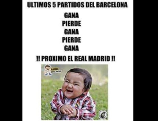 Memes del clásico Barcelona-Real Madrid que no pasan de moda