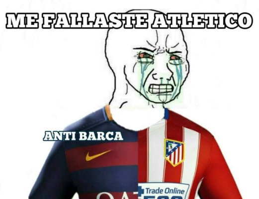 Divertidos memes: Así destrozan al Atlético y también al Barcelona