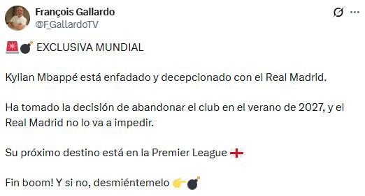 No está contento: Mbappé evalúa irse del Real Madrid y sorprende con su posible destino