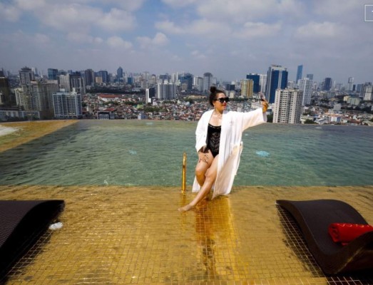 ¡De lujo! Así es el primer hotel del mundo completamente bañado en oro de 24 kilates