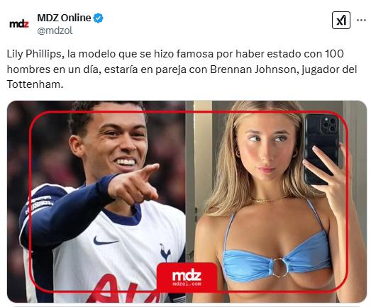 ¿Polémica relación? Lily Phillips habría conquistado el corazón de un jugador de la Premier League