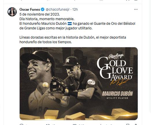 Los Astros de Houston y la prensa hondureña se rinde ante Mauricio Dubón: “Es nuestro The Best”