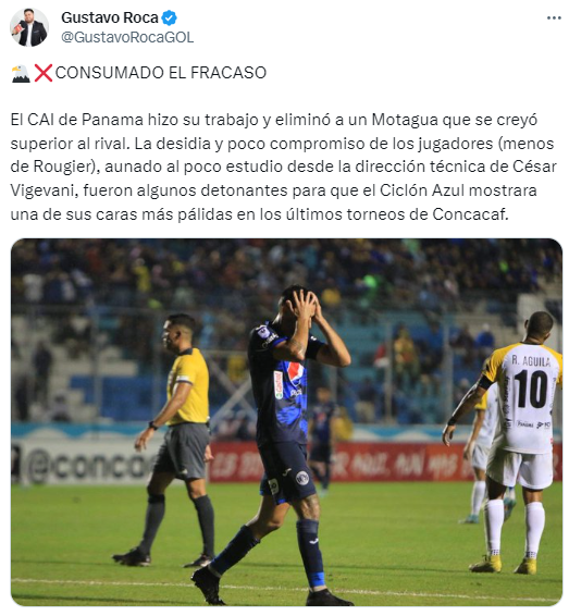 Periodistas fulminan a Motagua por la eliminación: “Vergüenza absoluta; el fútbol panameño está mejor que el nuestro”