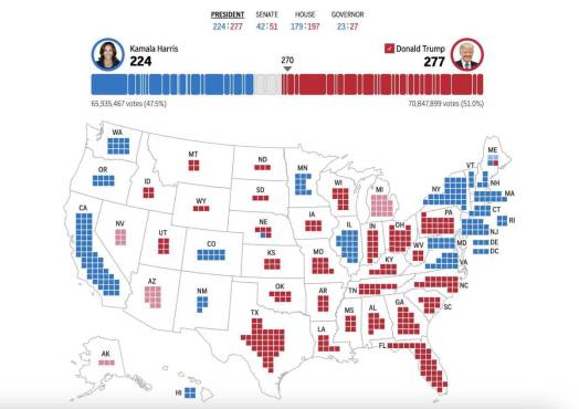Donald Trump derrotó a Kamala Harris y es nuevo presidente de Estados Unidos; este fue su mensaje tras la victoria