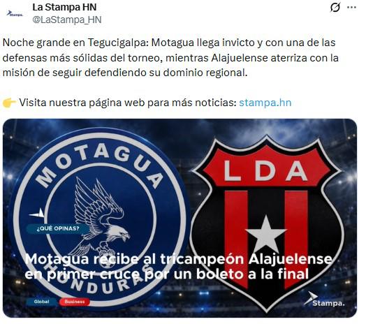 Aterrador dato de Motagua ante Alajuelense y esto dice la prensa previo al partido