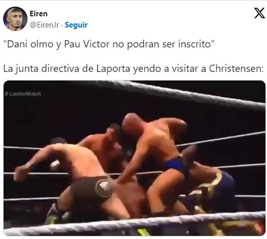 Barcelona no pudo inscribir en LaLiga a Dani Olmo y los memes destrozan a Joan Laporta y al club azulgrana