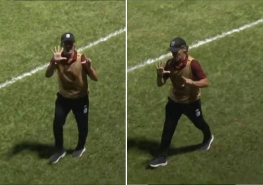 Así fue el gesto que tuvo Pedro Troglio contra la afición de Real Sociedad en el empate 3-3 ante Olimpia.