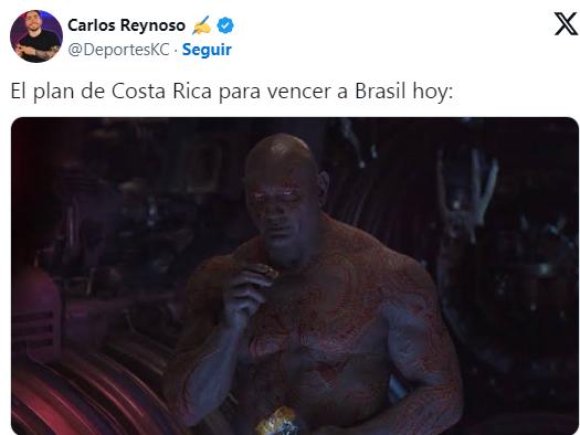 Ronaldinho protagonista y Vinicius víctima: los memes que dejó el amargo empate Brasil-Costa Rica en Copa América