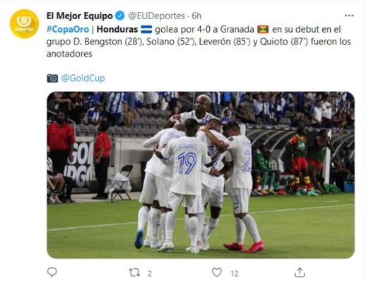 'La gran H se estrena', 'Queda mucha tarea': en las redes se comenta el debut de Honduras en Copa Oro
