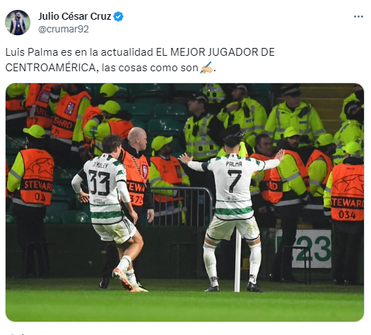 ”El mejor de Centroamérica”: prensa internacional se emociona con gol de Luis Palma en Champions ante Atlético