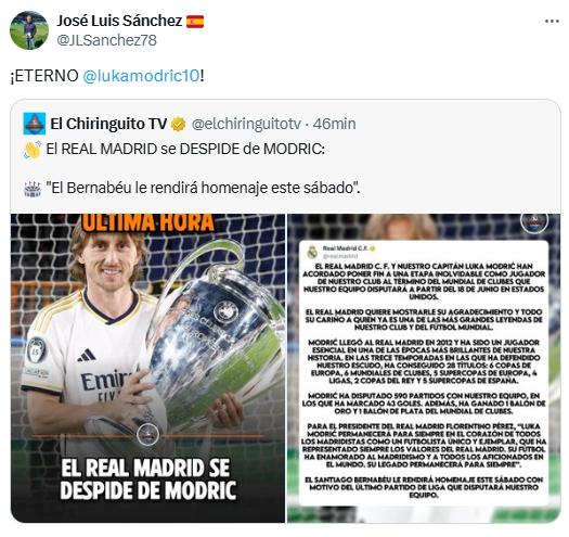 Modric se marcha del Real Madrid y así reacciona la prensa mundial: La peor noticia del año; Ya no nos queda nada...
