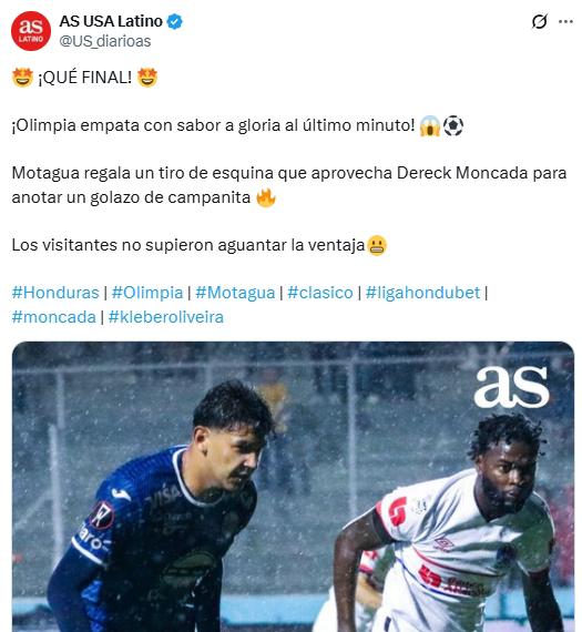 Motagua se dejó empatar de Olimpia en polémico clásico y lo que dice la prensa: Les entra el tembleque; increíble lo del árbitro