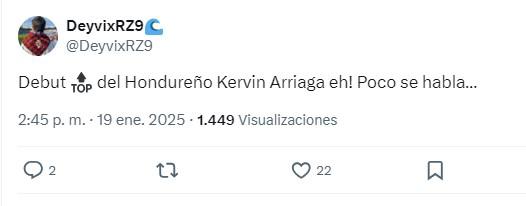 Lo que dice la afición de España sobre el debut de Kervin Arriaga con el Zaragoza; se rinden ante el hondureño: “es top”