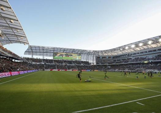 Así luce el BMO Stadium, complejo donde juega como local el LAFC de la MLS.