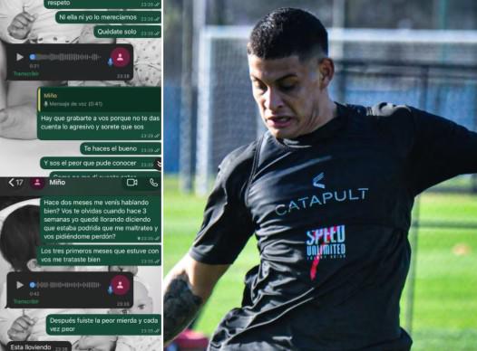 Me arruinaste la vida: denunció a jugador argentino y expone los chats