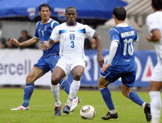 El 11 que utilizó Honduras en el amistoso con Bielorrusia en 2010 previo al Mundial de Sudáfrica