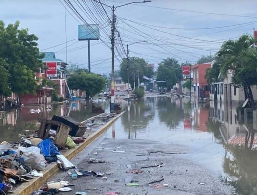 Durísimas imágenes: así lucen La Lima y Choloma devastadas por las lluvias que dejó Iota en Honduras