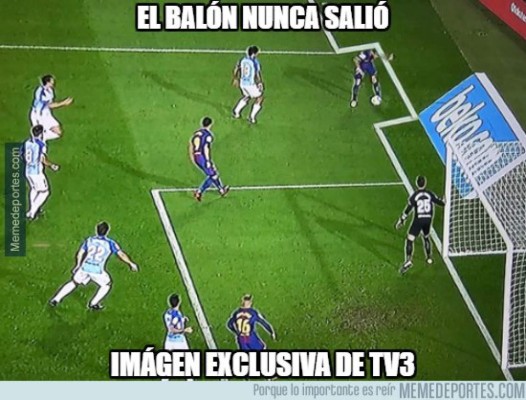¡Terribles! Los memes destrozan al Barcelona por un gol ilegal ante el Málaga
