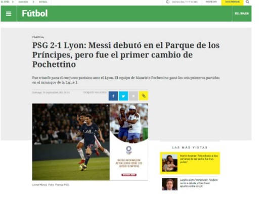En Francia son crueles con Messi: lo bautizan de 'intermitente' y critican su rendimiento; no se olvidan del gesto a Pochettino&nbsp;&nbsp;