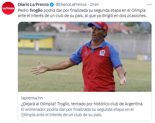 ¡Estallan las redes! Afición de Independiente duda de Troglio, temen “descender” y un número de olimpistas responde