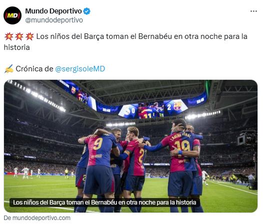 Prensa reacciona por la paliza del Barcelona ante Real Madrid: “Ridículo histórico de Mbappé; por esto somos los mejores del mundo”