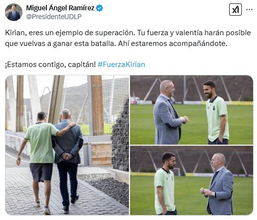 “He recaído del cáncer”: el mundo del fútbol se vuelca para apoyar al capitán de Las Palmas y el mensaje del Real Madrid