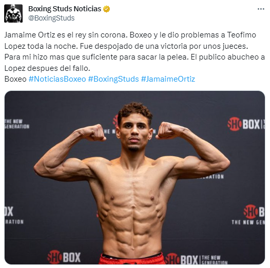 Teófimo López retuvo la corona con polémica y la prensa reacciona: “Defensa exitosa” y “Jamaine Ortiz fue robado”