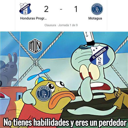 Los memes hacen pedazos a Motagua y Real España por perder en la jornada uno del Clausura 2022