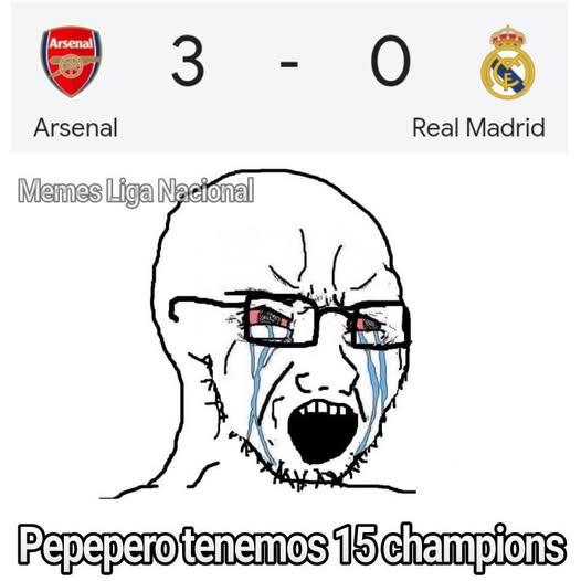 Courtois y Barcelona son protagonistas: los memes destruyen al Real Madrid tras goleada del Arsenal en Champions League