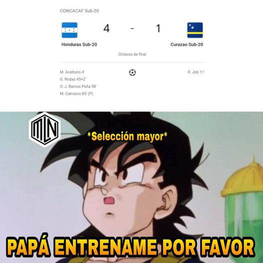 Los memes de la goleada de la Sub-20 de Honduras a Curazao en el Premundial donde no perdonan a la Selección mayor