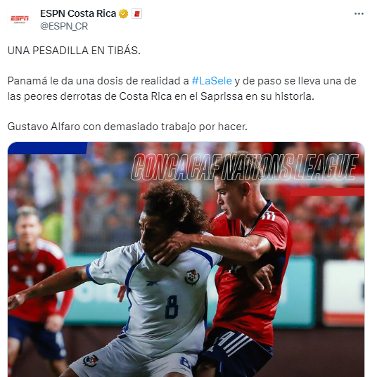 “Costa Rica tiene papá y se llama Panamá”: lo que dice la prensa tras el baile que le dieron a los ticos en la Nations League