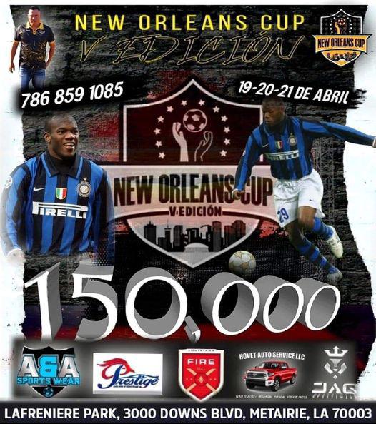 David Suazo, invitado de lujo de la New Orleans Cup y así comparte con los hondureños previo al sorteo del evento