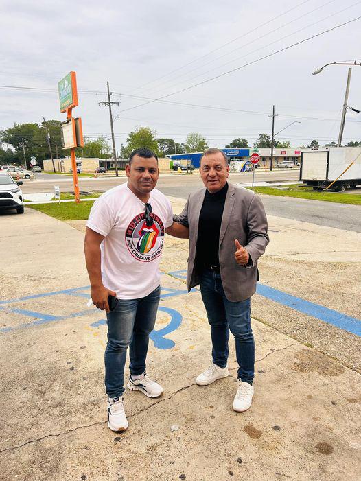 David Suazo, invitado de lujo de la New Orleans Cup y así comparte con los hondureños previo al sorteo del evento