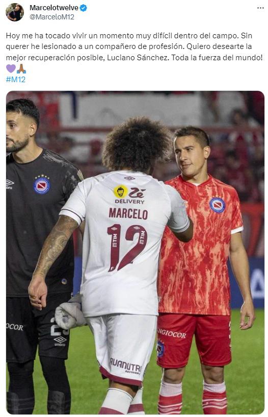 El sentido mensaje de Marcelo tras provocar dura lesión en la Copa Libertadores: “Me tocó vivir un momento difícil... ”