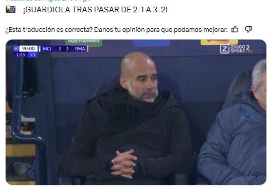 ¡Trituran a Guardiola! Los memes que dejó el triunfo del Real Madrid sobre Manchester City en la Champions