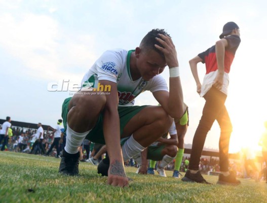 ¡Qué dolor! Los jugadores del Juticalpa y su sufrimiento tras el descenso