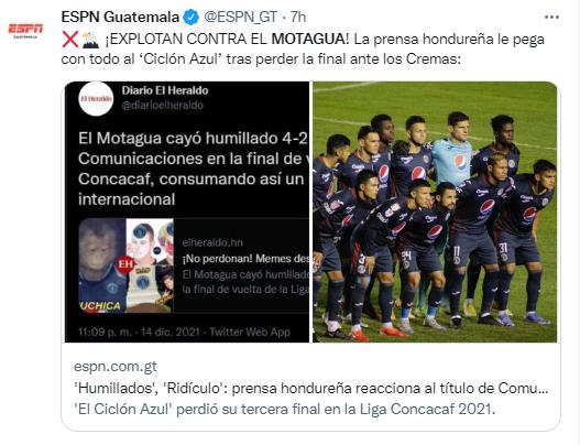 “Humillados, triple pesadilla y show de Anangonó”: Así reaccionó la prensa tras la debacle de Motagua ante Comunicaciones