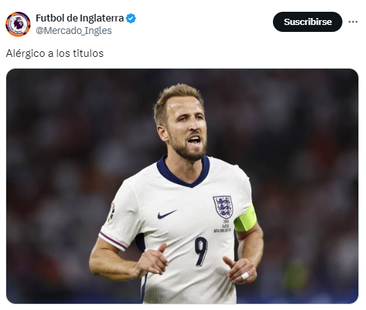 Eurocopa 2024: memes destrozan a Harry Kane por la derrota de Inglaterra ante España en la final
