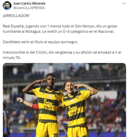 La prensa se rinde ante Real España tras humillar a Motagua y lo que dicen sobre Diego Vázquez: “Que continúe el circo”