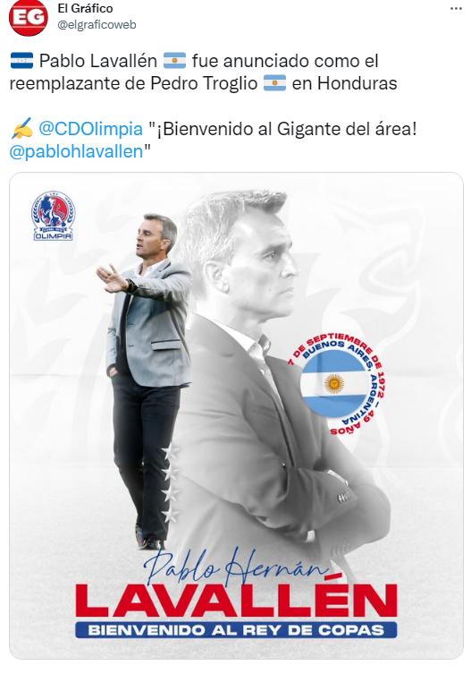 ¿Podrá conseguir el Penta? Así reaccionó la prensa de Honduras e internacional sobre la llegada de Pablo Lavallén a Olimpia