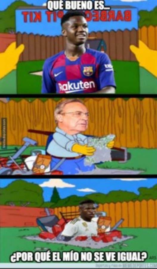 Ansu Fati, Neymar y Vinicius, víctimas favoritas de los memes de la semana  