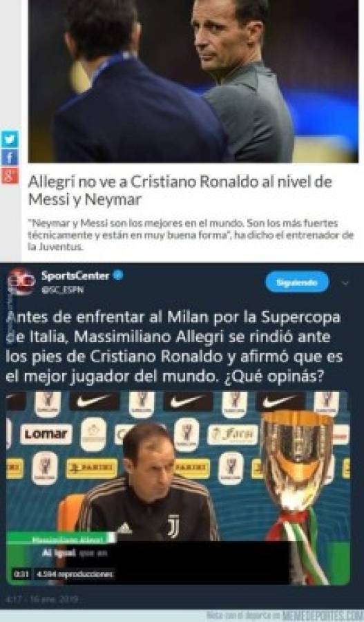 Memes: Destrozan al Real Madrid por el primer título de Cristiano Ronaldo con la Juventus